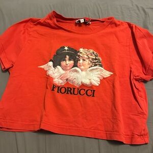 | Fiorucci T Shirt Baby Red Cropped medium could fit small